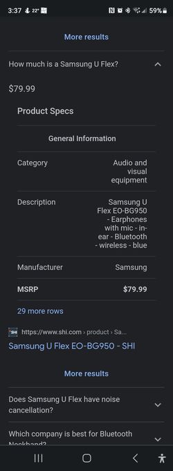 Samsung U-Flex Wireless Headset  Thumbnail