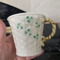 Mug Shamrock by Belleek Pottery
