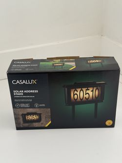 NEW Casalux Solar Address Sign / House Number Light