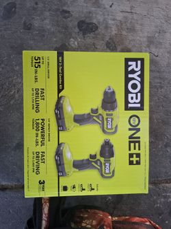 Ryobi 18v  double drill set (new)