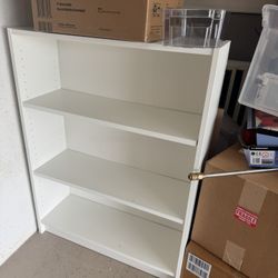 White Bookshelf - 3 Shelves 