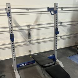 Fitness gear pro bench and squat/bench rack