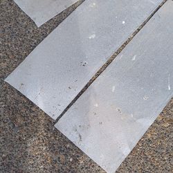 Three Pieces Of Vintage Aluminum Sheeting