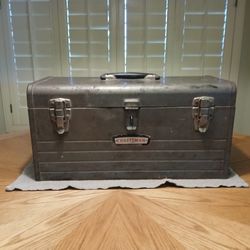 Vintage Craftsman 18" Tool Box With Tray