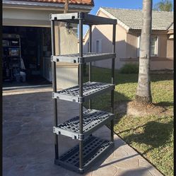 5 Tier plastic shelf