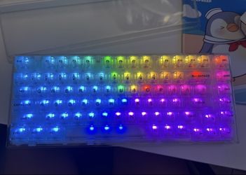 Yunzii x75 pro transparent keyboard kailh jellyfish switch wireless
