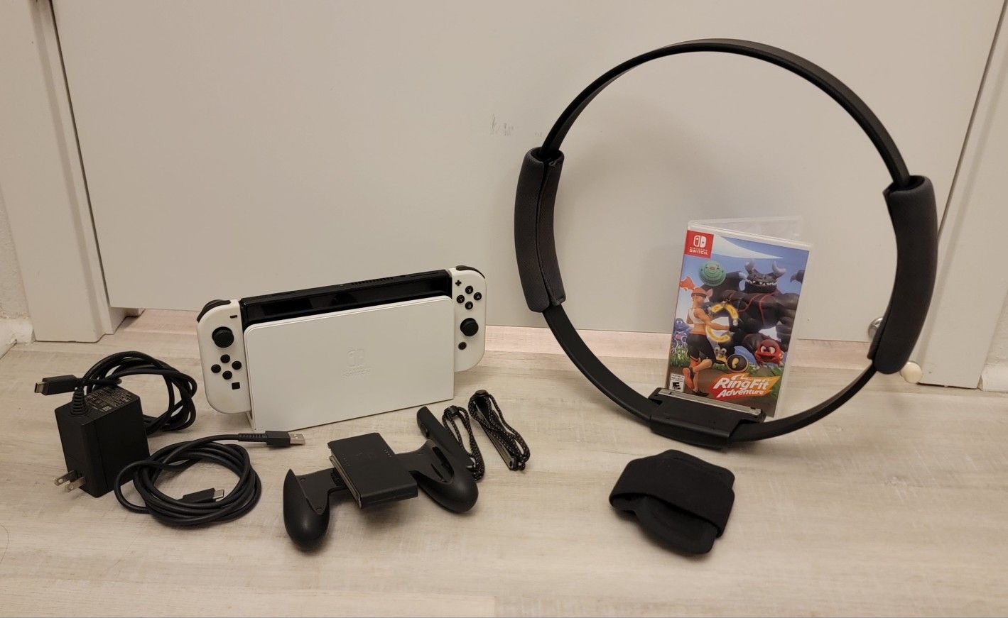 Nintendo Switch OLED Bundle with Ring Fit Adventure and Accessories