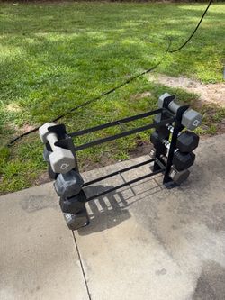 Dumbbell Set with Storage Rack