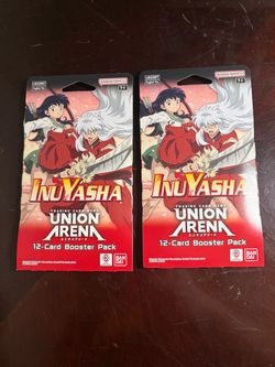 InuYasha Union Arena Sleeved Booster Packs 2 pack bundle