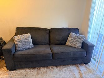 Navy blue Couch used - from American furniture
