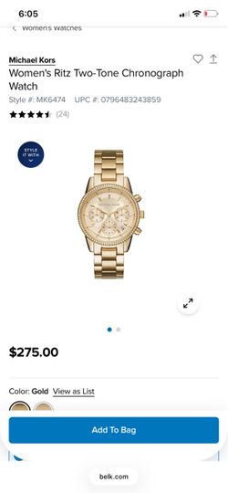 Gold Michael kors watch