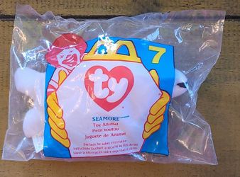 Vintage Seamore McDonalds Happy Meal toy Ty Beanie Baby NIB new in bag