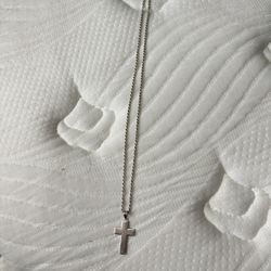 Silver Cross Chain 