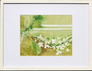 Impressionist floral original painting signed Kari framed