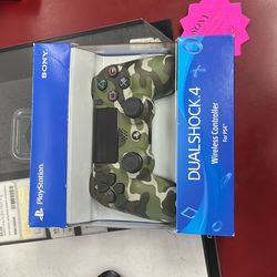 1003 Sony CUH-ZCT2U Green Camo Wireless PS4 Controller In Retail Box 563083