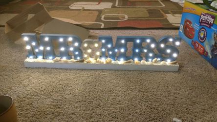 Mr & mrs light up sign