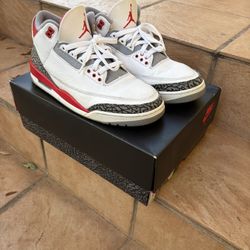 Nike Air Jordan Retro 3 Fire Red Size 11