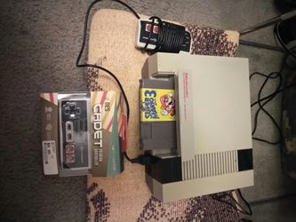 Original Nintendo with 1 game all connections and tv