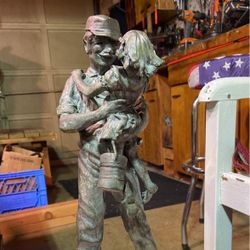 Bronze Statue By Larry Anderson, 1984 coming home