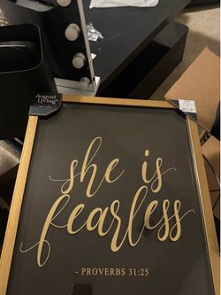 she is fearless” room / dorm decor