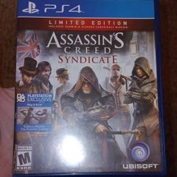 Assassin Creed Syndicate Playstation 4 Video Game In Perfect Condition 