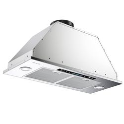 30 Inch Built-In/Insert Range Hood 900 CFM,Hisohu Ducted/Ductless Stainless Steel Kitchen Vent Hood With 4 Speed Gesture Sensing&Touch Control Panel, 
