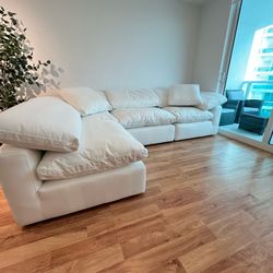 FREE DELIVERY CLOUD WHITE SECTIONAL MODULAR SOFA 