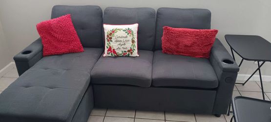 Sleeper sofa with chairs