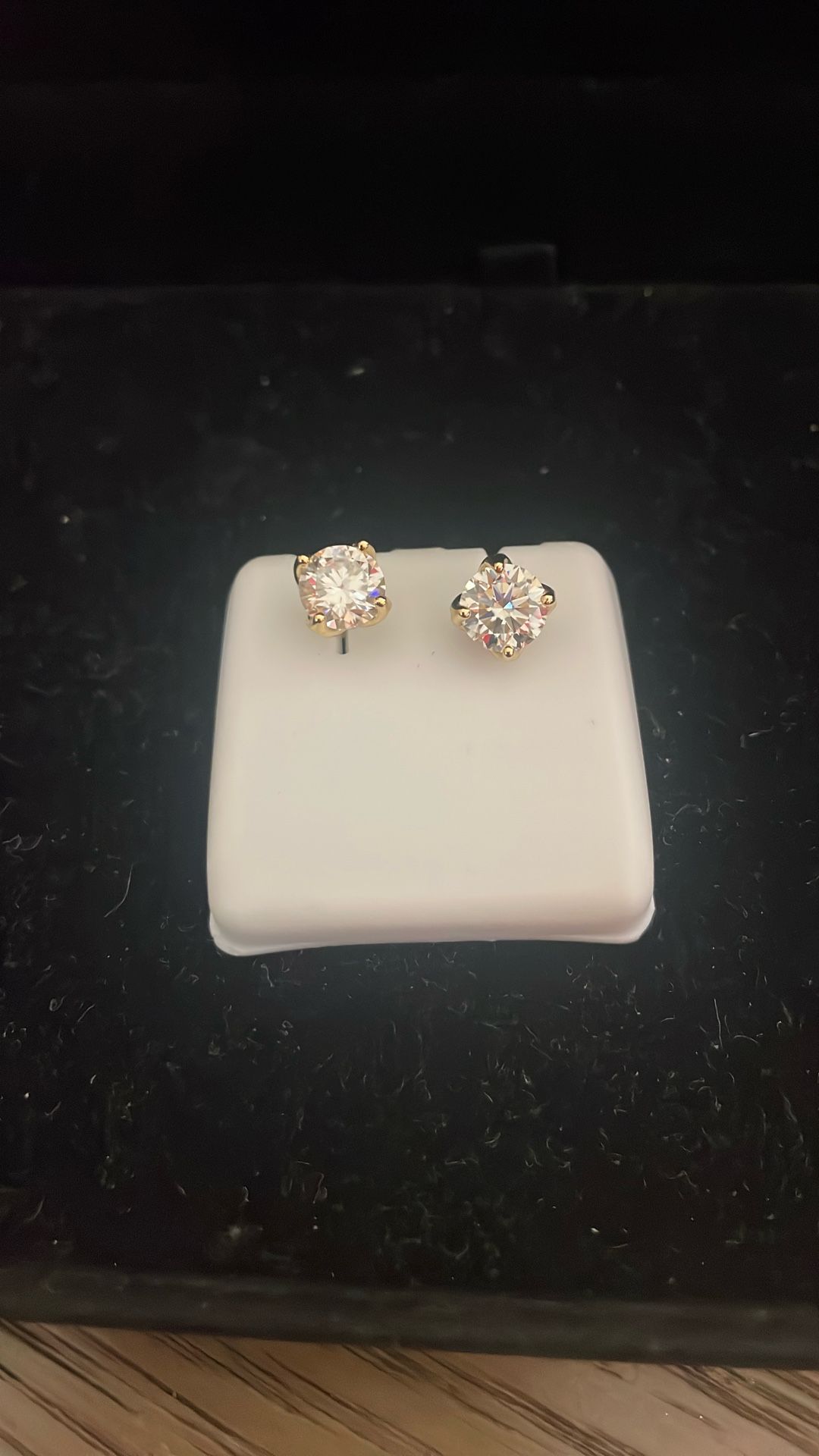 2 Pair Of Moissanite Earrings