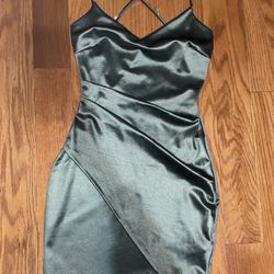 Windsor Green Dress | XS