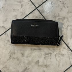 Kate Spade Greta Court Ladies Black Zip Wallet