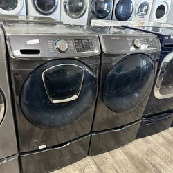 Samsung washer and dryer set electric with warranty