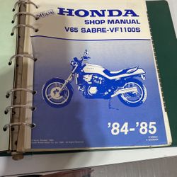 Honda 1984 1985V 65 saber manual complete