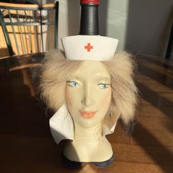 Nurse Decorative Bottle – Handcrafted with Genuine Leather and Unique Design