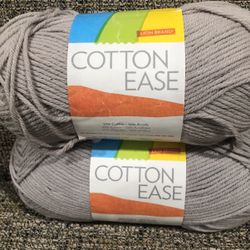2 Skeins Of  Lion Brand Yarn   Cotton Ease 