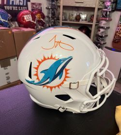 Tyreek Hill autographed full size replica helmet