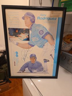 Alex Rodriguez 40/40 Art Work Signed
