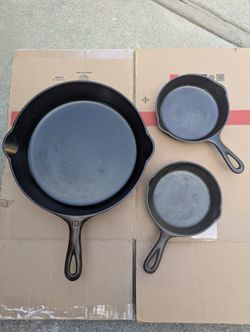 Cast iron skillets Griswold Lodge Wagner