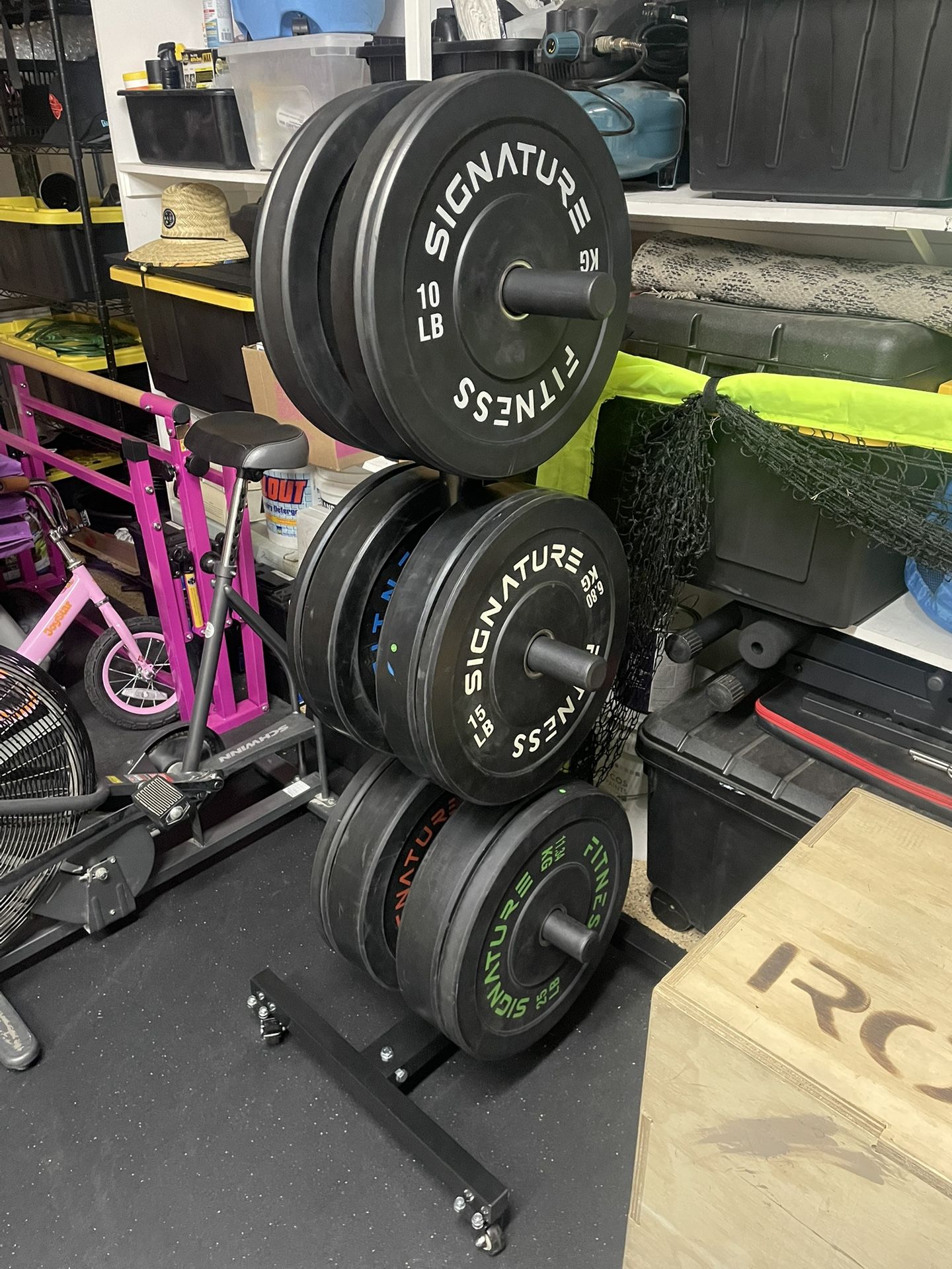 Bumper Plate Vertical Tree Rack