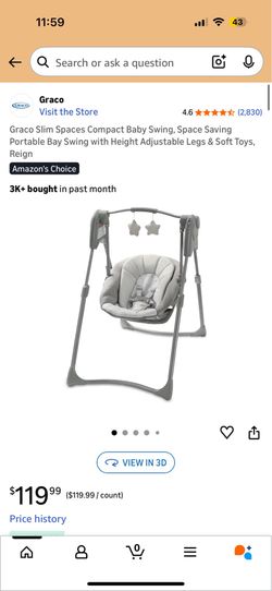 Graco automatic baby swing