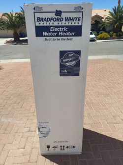 New 50 gallon electric water heater tall