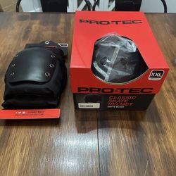 Pro-Tec skateboard helmet and knee pads $40