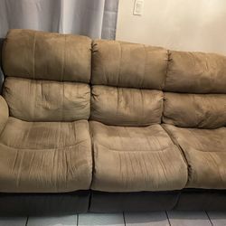 3 Piece Recliner Couch Set