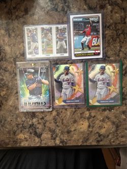 Francisco Lindor Baseball Card Lot of 5
