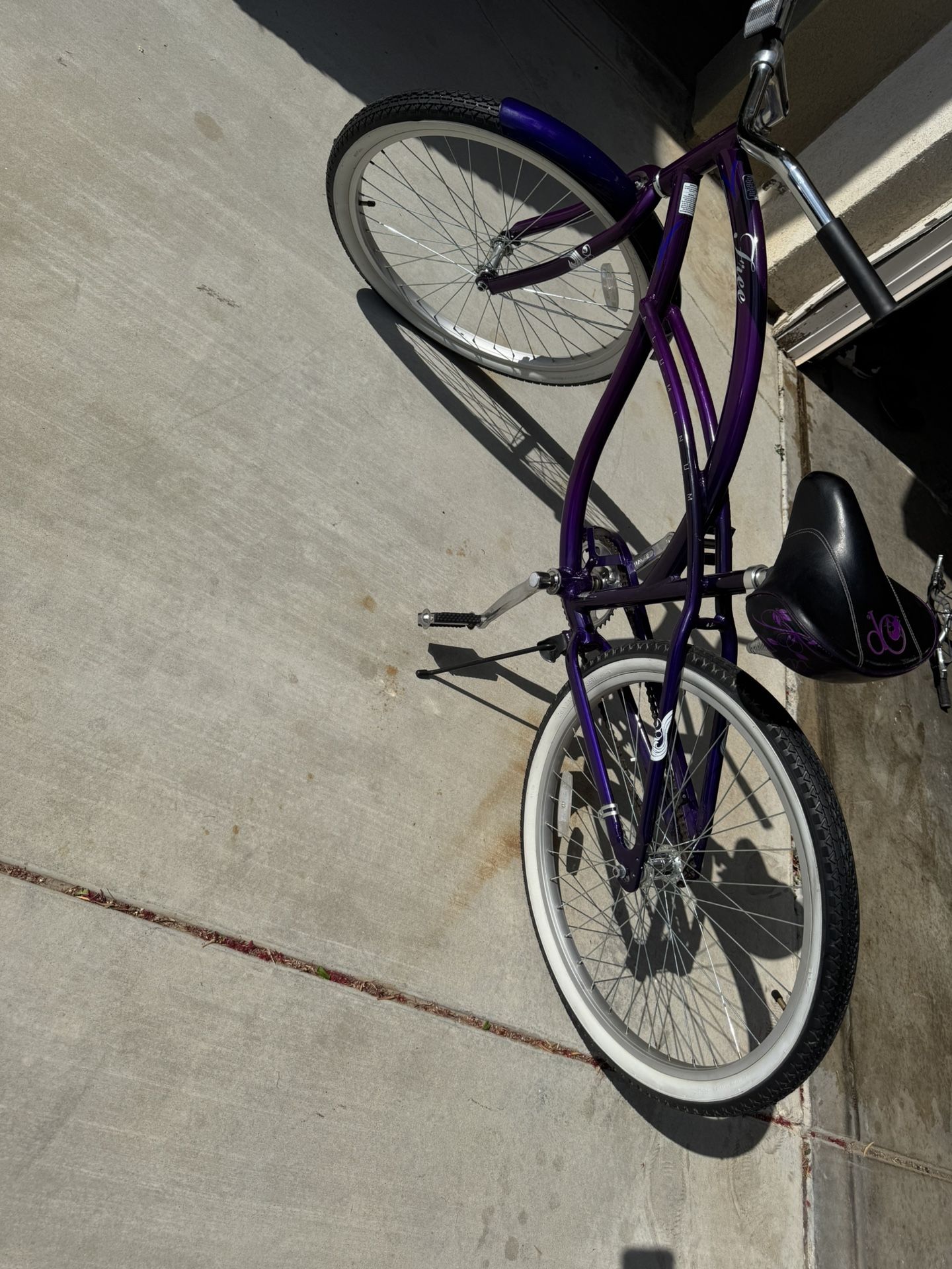 A Purple Cruiser bike