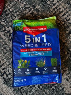 Bioadvanced 24 lbs. Granules 5-in-1 Weed and Feed Dry Lawn Fertilizer for Northern Lawns