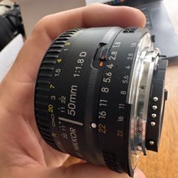 AF Nikkor 50mm F/1.8D Lens 