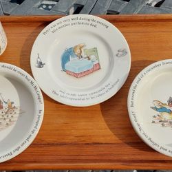 Wedgwood Peter The Rabbit 🐇 Plate Cup Bowls 
