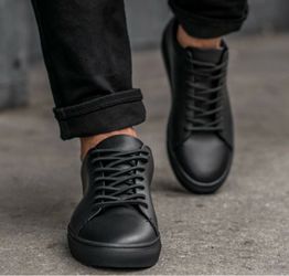 Thursday Boot Company Shoes Mens 11 Black Leather Premier Low Top Sneakers