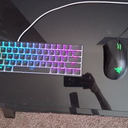 Razer Huntsman mini RGB gaming key board (with many more patterns) and Razer Deathadder mouse 